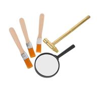 ERINGOGO Kit Darchéologie Garçon Fille avec Outils Dexcavation de Gemmes Marteau Brosse et Éducatif Stem pour Développer Motricité et Curiosité Scientifique