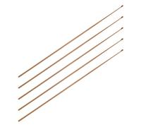 ERINGOGO Kit de 5 Pièces Spatules de Nettoyage des Oreilles en Bambou Naturel, Manche Antidérapant, Outils Auriculaires Portables 1,8 Mm pour Élimination Précise du Cérumen et Soin