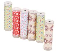 ERINGOGO Kit de 6 Pièces pour Fabriquer Soi-Même Un Kaléidoscope Jouets DIY en Papier Coloré Matériel Créatif pour Garçon et Filles Activité Éducative Ludique pour Couleur Aléatoire