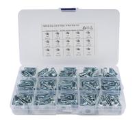 ERINGOGO Kit de 75 Clips de Fixation Écrous en U en Acier Manganèse pour Câbles et Fils, Haute Élasticité, Accessoires Moto Personnalisés, Attache Drap Robuste