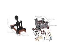 ERINGOGO Kit de Construction Pirate avec Figurines Soldats et Accessoires Modèle DIY Médiéval pour Garçon Fille Créatifs et Portable pour Jeux