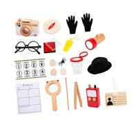 ERINGOGO Kit de Détective pour Garçon et Filles 1 Set, Accessoires de Jeu de Rôle pour Cosplay Garçon Fille, D’enquête Éducatif Outils de Simulation, pour Fêtes et Aventures Ludiques