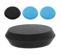 ERINGOGO Kit de Polissage pour Boules de Bowling 4 Pièces, Éponges Nettoyantes Réutilisables Noires et Bleues, Tampons de Ponçage et Resurfaçage, Accessoires de Nettoyage pour