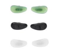 ERINGOGO Kit de Réparation de Lunettes en Alliage et Verre, Confortables et Antidérapantes 3 Paires de Plaquettes Nasales pour Lunettes à Petit Pont de Nez