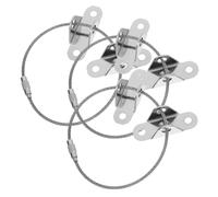 ERINGOGO Kit de Sangles de Sécurité Anti-basculement pour Meubles Bébé, Acier Inoxydable, Fixation Murale Robuste, Protection Anti-chute pour Commode et Armoire, 3 Pièces, Usage Domestique