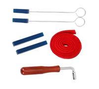 ERINGOGO Kit de Sourdines Piano 6 Pièces Marteau d'Accordage et Levier, Accessoires en Métal et Bois, pour Techniciens et Accordeurs en Concert