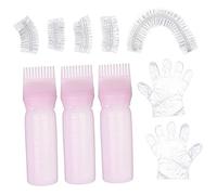 ERINGOGO Kit de Teinture Cheveux Complet avec Applicateur Flexible Bouteille et Accessoires Durables pour Usage Professionnel et Domicile Pratique pour Coloration et Décoloration