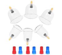 ERINGOGO Kit de Ventouses pour Massage Corps et Dos en Plastique Transparent, Facile à Utiliser, Nettoyage des Méridiens, Accessoires pour Thérapie par Ventouse à Vide