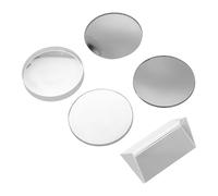 ERINGOGO Kit Optique de Lentilles en Verre Transparent 3-5 CM - Lentilles Convexes et Concaves pour Expériences Physiques Démonstrations Pédagogiques Compatible Télescopes et Appareils