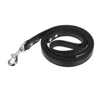 ERINGOGO Laisse pour Chien en Cuir PU Ornée de Pierres Brillantes Noires, Souple et Légère, Taille Petite, pour Promenade Quotidienne, Jogging et Dressage, Adaptée aux Petits Chiens