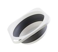 ERINGOGO Lavabo Pliant Portable Gris Moyen, Bassine Domestique Multifonction , Plastique Solide, Pliable et Léger, Adapté pour Visage et Bain des Pieds, Usage Familial et Camping