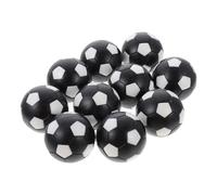 ERINGOGO Lot de 10 Ballons de Football de Table 36Mm Ballons de Remplacement en Plastique Noir et Blanc pour Jeux de Football de Bureau Accessoires Foot Adaptés aux Jeux de Table et Mini