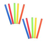 ERINGOGO Lot de 10 Bâtons de Relais Légers pour Garçon et Filles, Poignées en Mousse Antidérapantes, Dimensions Standard, Usage Extérieur pour Courses D’athlétisme Scolaires et Activités