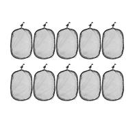 ERINGOGO Lot de 10 Bonnets en Filet Élastique Noir 14X18 CM pour Perruques et Chignons Volumineux Filet à Cheveux Respirant Réutilisable Adapté Coiffure Cosplay et Soins Capillaires