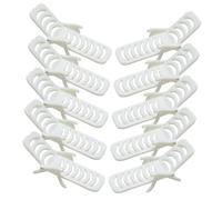 ERINGOGO Lot de 10 Chaises Longues Miniatures pour Poupée en PVC Blanc Modèle de Chaise de Plage Simulée Accessoires Décoratifs pour Micro-paysages de Plage Décoration Miniature pour