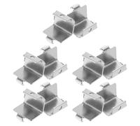 ERINGOGO Lot de 10 Clips de Support D’Étagère Réglables en Acier Inoxydable pour Réfrigérateur Fixation Antidérapante Résistante au Froid Accessoires Universels pour Congélateur et