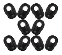 ERINGOGO Lot de 10 Connecteurs pour Cordes d'escalade Garçon et Filles en Plastique Noir Pinces Robustes Multifonctionnelles pour Filet d'escalade Fixation Sécurisée pour Aires de Jeux