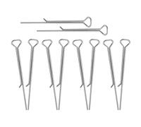 ERINGOGO Lot de 10 Outils de Centrage de Mèche pour Bougie en Acier Carbone, Supports Métalliques Adaptables à Diverses Formes, Évitent Le Repli, pour DIY Bougies