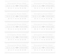 ERINGOGO Lot De 10 Plaques De Verre Transparentes Pour Interrupteur D'Alarme Incendie Et Dispositif D'Urgence Incendie