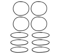 ERINGOGO Lot de 10 Supports D'amortisseurs en Caoutchouc pour Pied de Micro à Condensateur, Élastiques Longs Antivibrations Compatibles U87, Kit de Remplacement Suspendre de Microphone