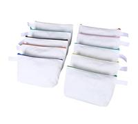 ERINGOGO Lot de 10 Trousses de Maquillage en Toile Vierge Colorée avec Fermeture Éclair, Multi-usages pour Paquet de Rangement Cosmétiques, Paquet Maquillage Voyage, Pochette DIY
