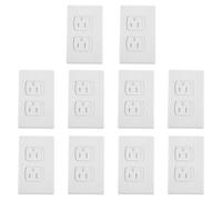 ERINGOGO Lot de 15 cache-prises électriques de sécurité bébé - Cache-prises muraux coulissants de sécurité bébé de 12,7 cm (5 pouces) avec fermeture automatique - Solution alternative pour la