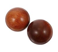ERINGOGO Lot De 2 Boules De Fitness En Rouge Robustes Pour Seniors Massage Gym Yoga Baoding Chinois Exercices Pour Les Mains