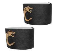 ERINGOGO Lot de 2 Brassards de Capitaine de Football Élastiques Réglables Brassards de Sport Noir Lettre C Taille Flexible pour Jeunes et Adultes Entraînement et Match