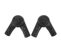 ERINGOGO Lot de 2 connecteurs universels pour poussette pliable - Connecteur de cadre réglable en plastique noir - Articulation pour poignée de poussette - Accessoire de réglage pour chariot de