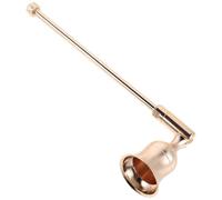 ERINGOGO Lot de 2 Éteignoirs à Bougie Dorés en Métal avec Manche Long 16,5 Cm, Accessoire Vintage pour Éteindre Flammes en Toute Sécurité Lors Dîners aux Chandelles et Événements