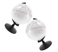 ERINGOGO Lot De 2 Globes Décoratifs Vierges à Peindre pour Garçon Et Filles Et Adultes, Modèle Petit, Multifonction, Personnalisable, pour Décoration Intérieure Et Activités Créatives