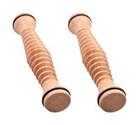 ERINGOGO Lot de 2 Masseurs de Pieds en Bois Naturel Rouleaux, Outil de Massage Manuel pour Détente des Pieds, Soulagement Musculaire à Domicile, Accessoire Bien-réflexologie Plantaire