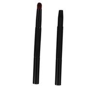 ERINGOGO Lot de 2 Pinceaux à Sourcils Biseautés Retractables, Mini Brosse Cosmétique Double Embout en Fibres Douces, pour Maquillage Professionnel Femmes, Usage Voyage sans Capuchon