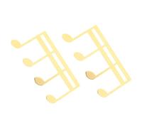 ERINGOGO Lot de 2 Pinces à Partitions en Métal Doré Porte-Partitions Compact et Stable pour Piano Violon et Pupitre Fixateur de Partitions Pratique pour Concerts Répétitions et