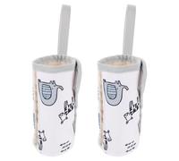 ERINGOGO Lot de 2 Porte-biberons isothermes - de Conservation Thermique pour Lait Maternel et Lait Infantile - Isotherme Portable avec Housse de Protection pour l'allaitement en Voyage (Grand Format)