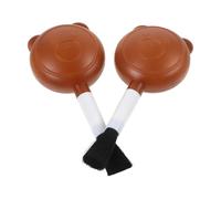 ERINGOGO Lot de 2 Souffleurs d'air pour Nettoyage Poussière Brosse Douce, Petit Format Compact Marron, Outil Solide pour Nettoyage Pc, Appareils Photo et Composants Électroniques