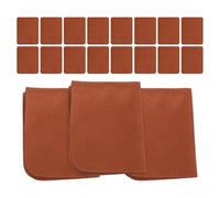 ERINGOGO Lot de 24 Chiffons de Nettoyage en Microfibre Marron Tissu en Daim Épais Emballage Individuel pour Écrans de Téléphone Lunettes Miroirs Instruments et Appareils