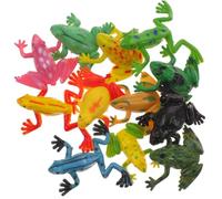 ERINGOGO Lot de 24 Figurines Grenouilles Miniatures Réalistes, Jouets de Petite Grenouille en Plastique, Décorations pour Garçon et Filles et Ornements pour Maison, pour Jeux Éducatifs