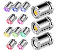 ERINGOGO Lot de 24 Mini-Lampes Stylo LED à Piles Petite Lumière Portable pour Maison de Poupée 12 Lumières Blanc Chaud pour Loisirs Créatifs et Décorations Détaillées