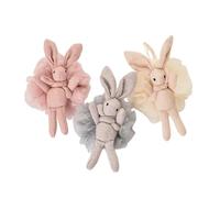 ERINGOGO Lot de 3 Boules de Bain Moussantes de Lapin avec Corde Suspendre Accessoires de Bain Garçon et Filles et Sûres Voyage Détente