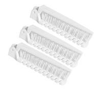 ERINGOGO Lot de 3 Brosses à Cheveux Pliables Anti-statiques pour Garçon et Filles, en Plastique Robuste, Double Tête, Design Classique, pour Voyage et Paquet à Main