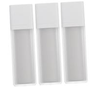 ERINGOGO Lot De 3 Flacons Pompe Sans Air 50 Ml Carrés En Verre Dépoli Pour Lotion Visage Rechargeable Flacons Cosmétiques De Voyage