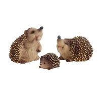 ERINGOGO Lot de 3 Modèles de Hérissons en Plastique Réalistes, Jouets Éducatifs pour Garçon et Filles, Ornement Hérisson Sauvage, Décoration Miniature pour Apprentissage et Jeu Créatif