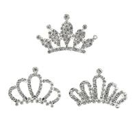 ERINGOGO Lot de 3 Peignes à Cheveux Diadèmes pour Garçon et Filles, Petites Filles, Strass Étincelants, Accessoires Cheveux pour Anniversaires, Fêtes Costumées et Noël, Petite Tiare Légère