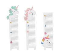 ERINGOGO Lot de 3 Peignes Adorables à Dents Serrées Motif Licorne Coiffage Antistatique Doux pour Cuir Chevelu Pratiques pour Cheveux Lisses et Différents Styles