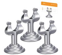 ERINGOGO Lot de 3 Porte-menus en Acier Inoxydable U-forme Fente pour Carte, Support de Table Solide pour Restaurant, Banquet et Événement, Porte-numéro de Table Polyvalent, Finition Lisse