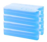 ERINGOGO Lot de 4 Blocs Réfrigérants Fins 400 ML pour Ventilateur Rafraîchisseur d'air, Glace Pré-remplie sans Ajout d'eau, Réutilisable, Camping et Conservation Alimentaire