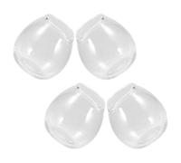 ERINGOGO Lot de 4 Mini Pichets à Lait en Verre 20 Ml Pichet à Café et Distributeur de Miel Bec Verseur Anti-Goutte Style Japonerie pour Sauces Expresso et Cappuccino Usage Maison et