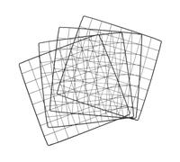 ERINGOGO Lot de 4 Panneaux de Clôture en Fer Multifonctionnels, Grillage à Poules Noir 35x35 Cm, Accessoires Modulaires pour Cage à Animaux de Compagnie à Monter Soi-même, pour Chiens,