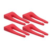 ERINGOGO Lot de 4 protège-boutons de cuisinière à gaz - Protections anti-chaleur pour boutons de four - Sécurité enfant - Verrouillage des brûleurs - Rouge